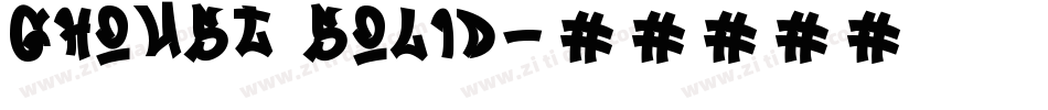 Ghoust Solid字体转换
